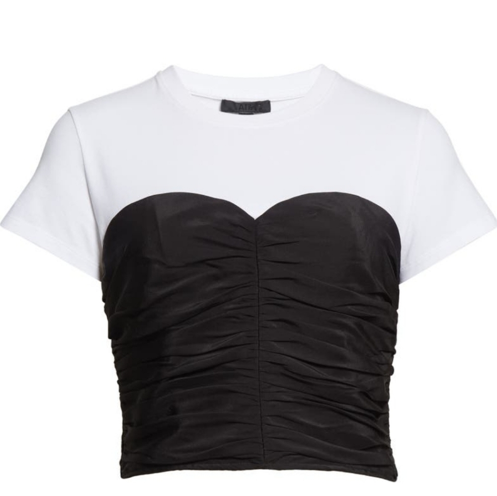 ATM Silk Bustier T-shirt